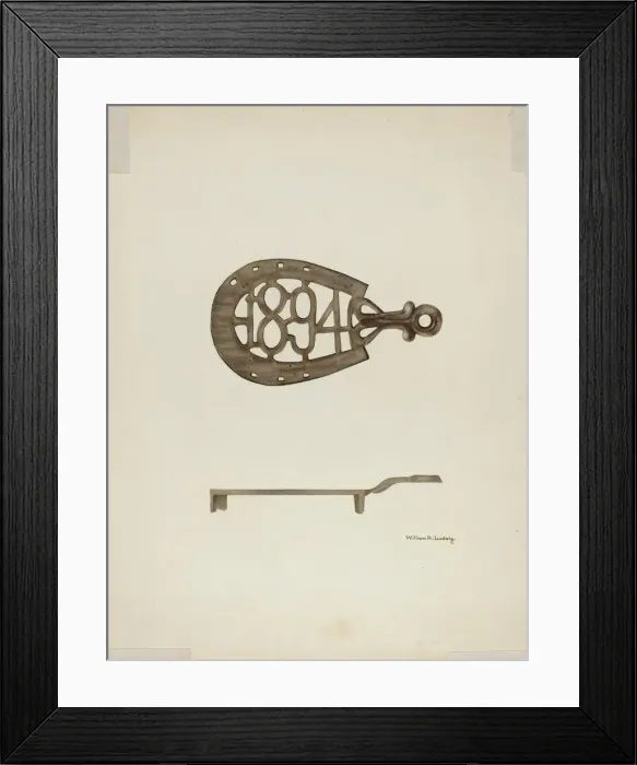 Framed Print : Trivet, c. 1939. Creator: William Ludwig Framed Print : Trivet, c. 1939. Creator: William Ludwig