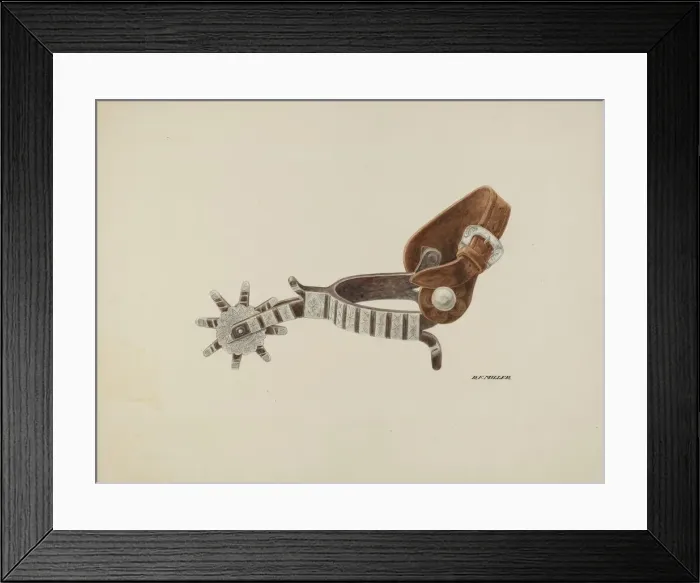 Framed Print : Spur, c. 1940. Creator: Randolph F Miller