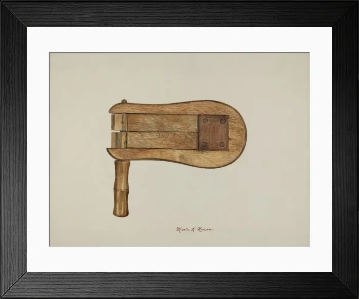Framed Print : Watchmans Rattle, c. 1940. Creator: Marius Hansen Framed Print : Watchmans Rattle, c. 1940. Creator: Marius Hansen