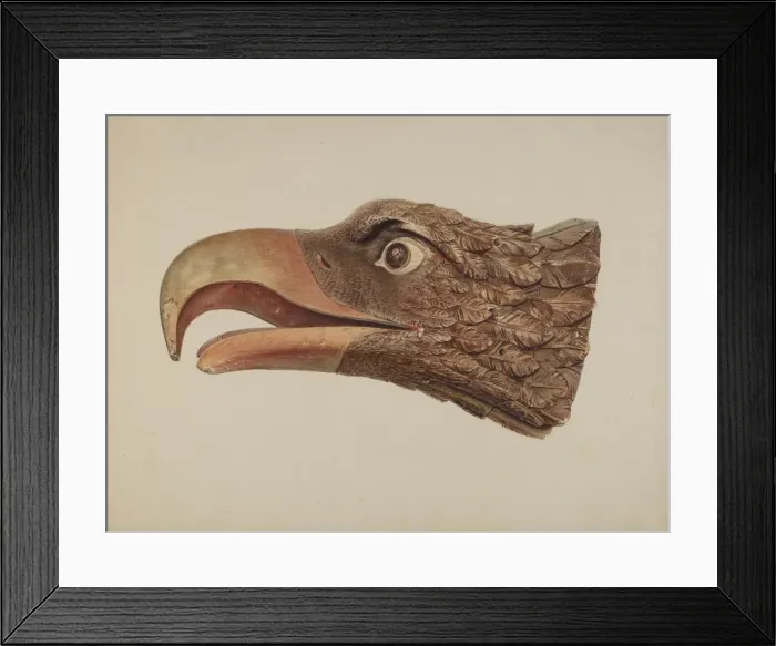 Framed Print : Eagle, 1935 / 1942. Creator: Jerome Hoxie Framed Print : Eagle, 1935 / 1942. Creator: Jerome Hoxie