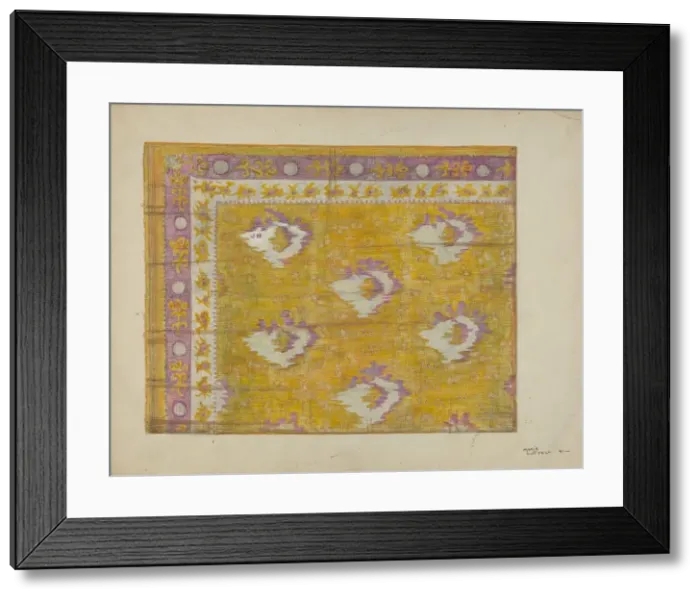 Framed Print : Silk Scarf, 1941. Creator: Marie Lutrell Framed Print : Silk Scarf, 1941. Creator: Marie Lutrell