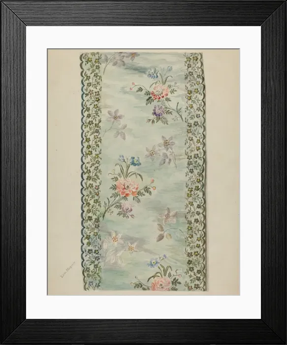 Framed Print : Embroidered Trimmimg, 1935 / 1942. Creator: Edith Magnette Framed Print : Embroidered Trimmimg, 1935 / 1942. Creator: Edith Magnette