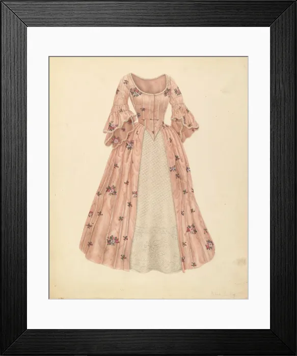 Framed Print : Petticoat Dress, c. 1941. Creator: Gertrude Lemberg Framed Print : Petticoat Dress, c. 1941. Creator: Gertrude Lemberg