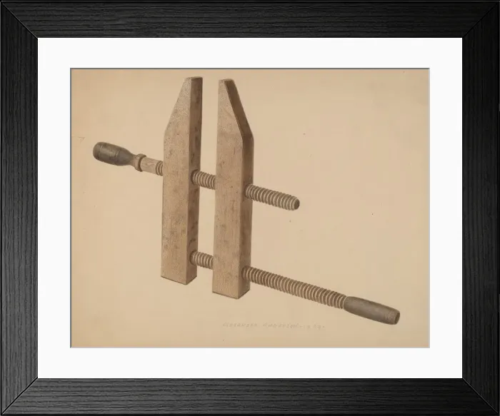 Framed Print : Carpenters Clamp, 1939. Creator: Alexander Anderson Framed Print : Carpenters Clamp, 1939. Creator: Alexander Anderson