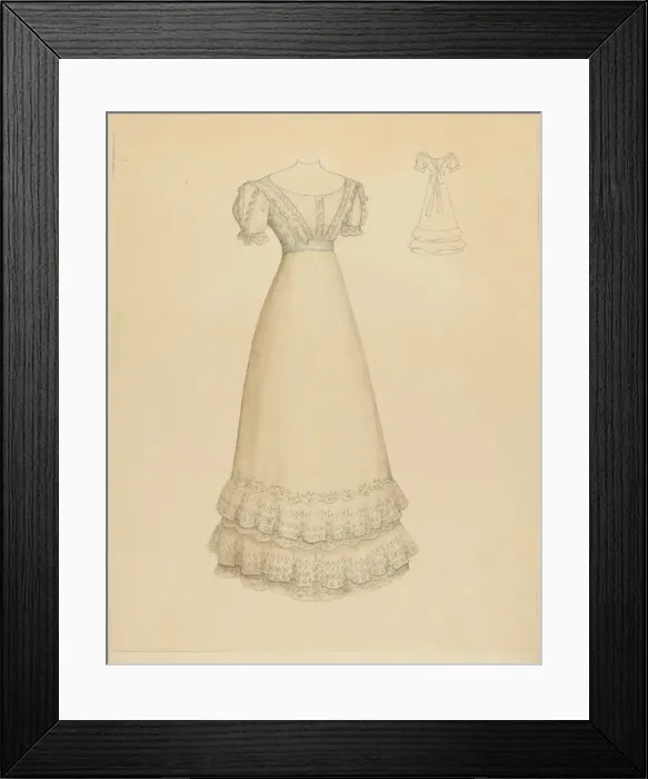 Framed Print : Dress, 1940. Creator: Dorothy Gernon Framed Print : Dress, 1940. Creator: Dorothy Gernon