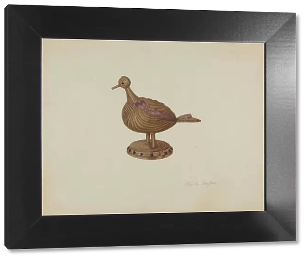 Pa. German Toy Bird, 1935  /  1942. Creator: Charles Garjian