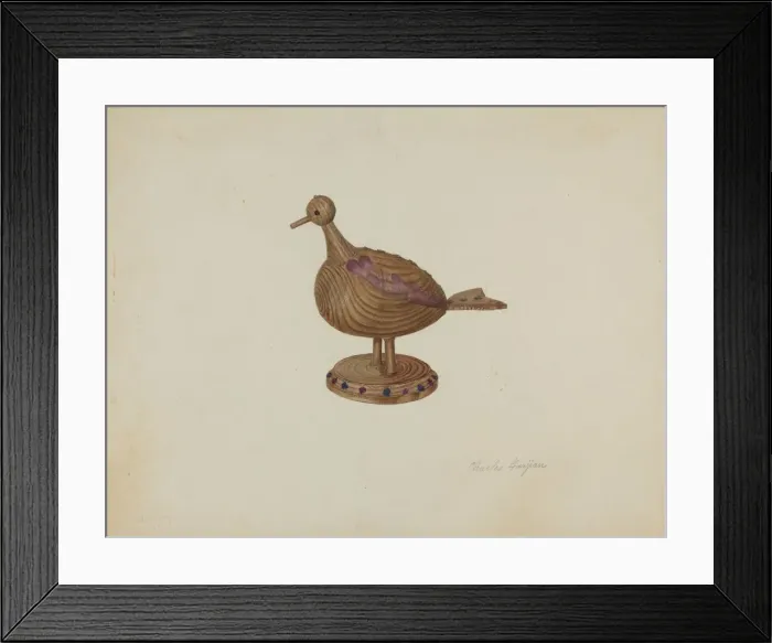 Framed Print : Pa. German Toy Bird, 1935 / 1942. Creator: Charles Garjian Framed Print : Pa. German Toy Bird, 1935 / 1942. Creator: Charles Garjian