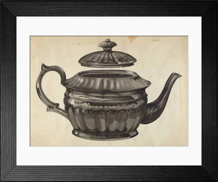 Framed Print : Teapot, 1935 / 1942. Creator: Samuel O. Klein Framed Print : Teapot, 1935 / 1942. Creator: Samuel O. Klein