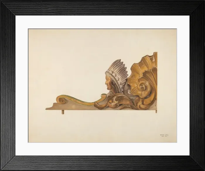 Framed Print : Circus Wagon Decorative Carving, 1935 / 1942. Creator: Harry King Framed Print : Circus Wagon Decorative Carving, 1935 / 1942. Creator: Harry King
