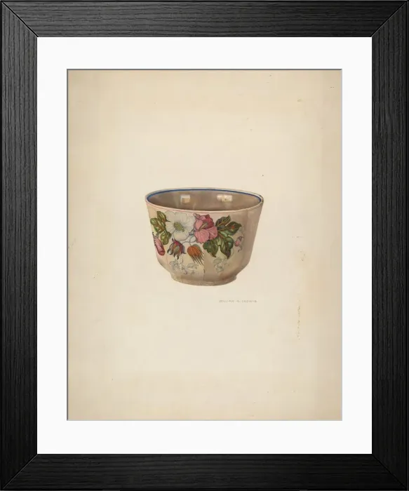 Framed Print : Bowl, 1941. Creator: William Ludwig Framed Print : Bowl, 1941. Creator: William Ludwig