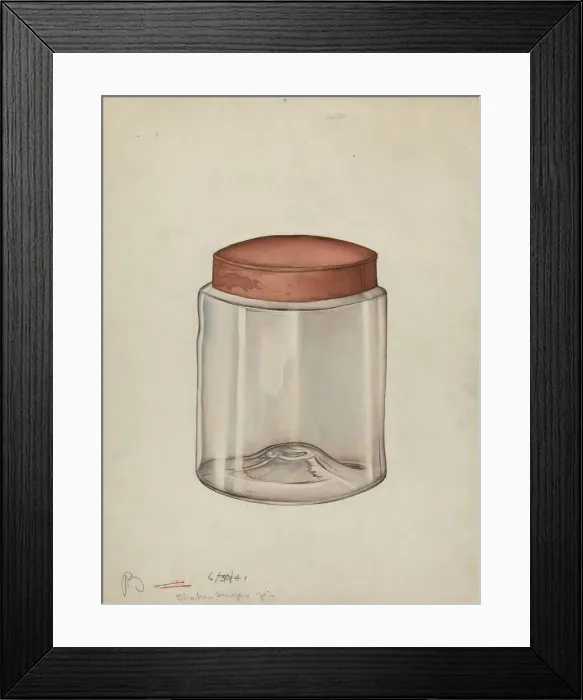Framed Print : Shaker Sugar Jar, 1941. Creator: Charles Goodwin Framed Print : Shaker Sugar Jar, 1941. Creator: Charles Goodwin