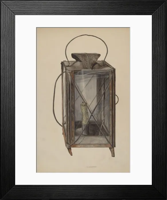 Framed Print : Lantern for Candle, 1935 / 1942. Creator: Albert Geuppert Framed Print : Lantern for Candle, 1935 / 1942. Creator: Albert Geuppert