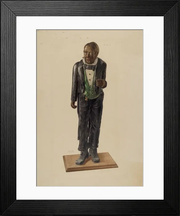 Framed Print : Hotel Porter Figure, 1939. Creator: Alvin M Gully Framed Print : Hotel Porter Figure, 1939. Creator: Alvin M Gully