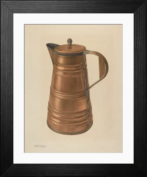 Framed Print : Coffee Pot, 1935 / 1942. Creator: Nicholas Acampora Framed Print : Coffee Pot, 1935 / 1942. Creator: Nicholas Acampora