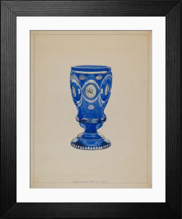 Framed Print : Glass, 1936. Creator: J. Howard Iams Framed Print : Glass, 1936. Creator: J. Howard Iams