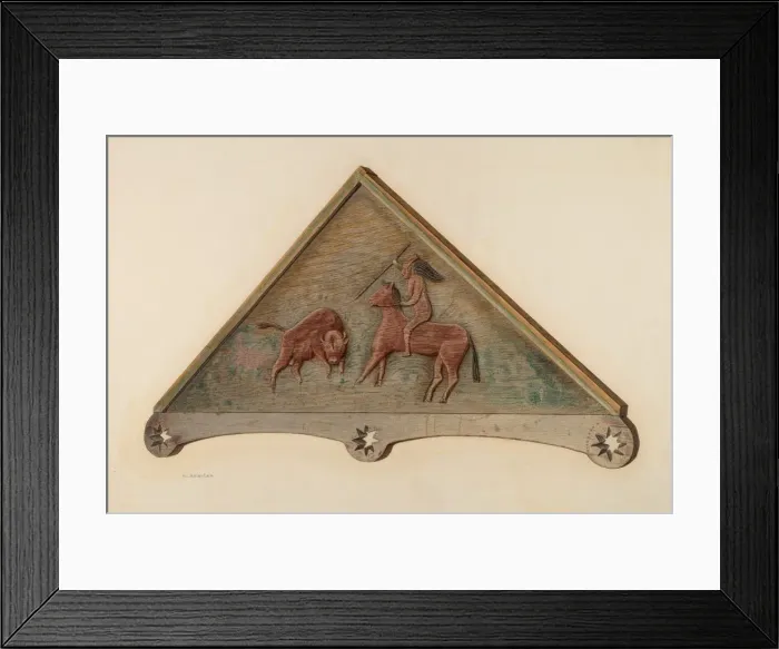 Framed Print : Over Door Panel, 1935 / 1942. Creator: Nicholas Amantea Framed Print : Over Door Panel, 1935 / 1942. Creator: Nicholas Amantea
