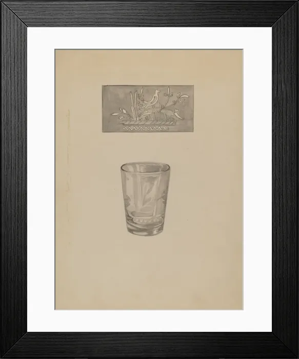 Framed Print : Whiskey Glass, 1935 / 1942. Creator: Gertrude Lemberg Framed Print : Whiskey Glass, 1935 / 1942. Creator: Gertrude Lemberg