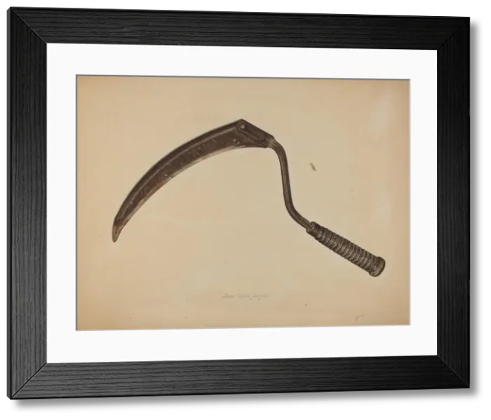 Framed Print : Hand Sickle, 1939. Creator: Lloyd Charles Lemcke Framed Print : Hand Sickle, 1939. Creator: Lloyd Charles Lemcke