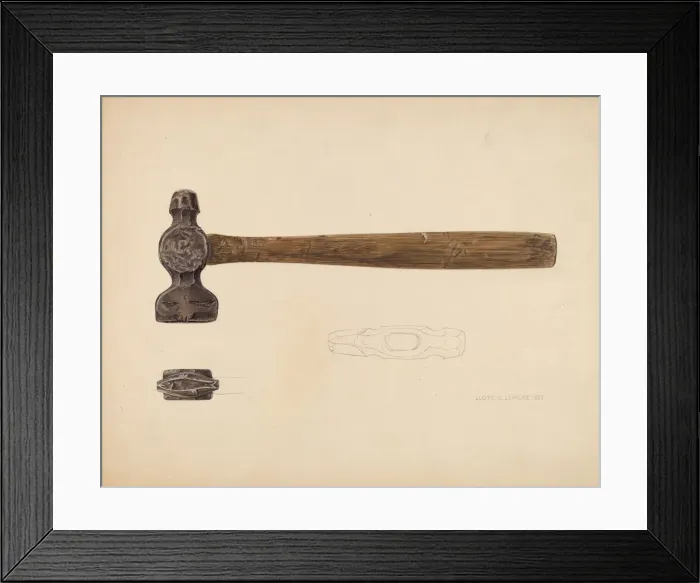 Framed Print : Fish Marker, 1937. Creator: Lloyd Charles Lemcke Framed Print : Fish Marker, 1937. Creator: Lloyd Charles Lemcke