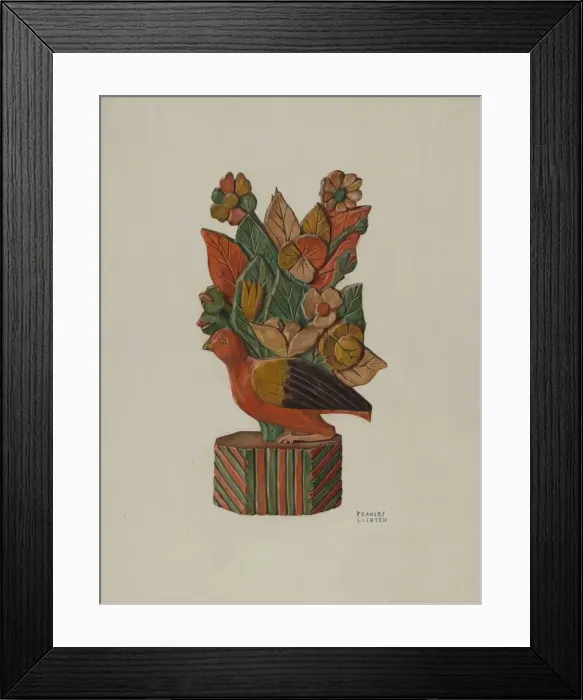 Framed Print : Pa. German Bird, 1935 / 1942. Creator: Frances Lichten Framed Print : Pa. German Bird, 1935 / 1942. Creator: Frances Lichten