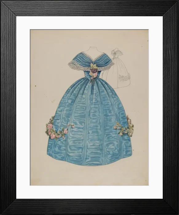 Framed Print : Dress, c. 1936. Creator: Melita Hofmann Framed Print : Dress, c. 1936. Creator: Melita Hofmann