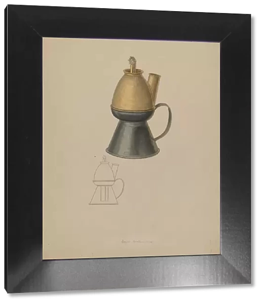 Petticoat Lamp, 1938. Creator: Jacob Gielens