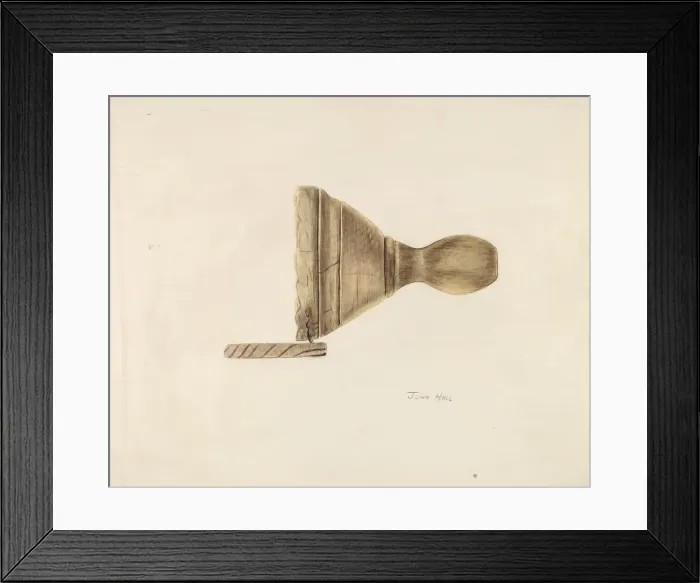 Framed Print : Butter Mold, 1935 / 1942. Creator: John Hall Framed Print : Butter Mold, 1935 / 1942. Creator: John Hall