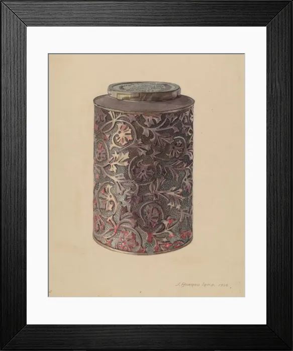 Framed Print : Coffee Can, 1938. Creator: J. Howard Iams Framed Print : Coffee Can, 1938. Creator: J. Howard Iams