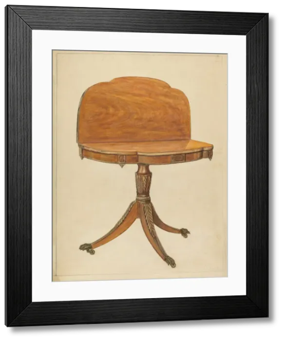 Framed Print : Card Table, 1935 / 1942. Creator: Nicholas Gorid Framed Print : Card Table, 1935 / 1942. Creator: Nicholas Gorid