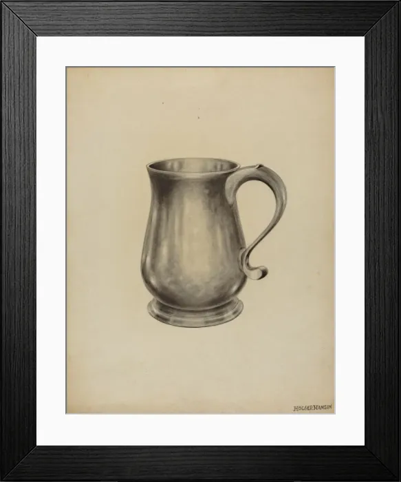 Framed Print : Silver Mug, 1935 / 1942. Creator: Holger Hansen Framed Print : Silver Mug, 1935 / 1942. Creator: Holger Hansen