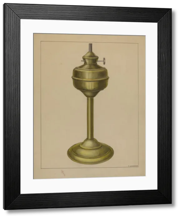 Framed Print : Lamp, c. 1935. Creator: Philip Johnson Framed Print : Lamp, c. 1935. Creator: Philip Johnson