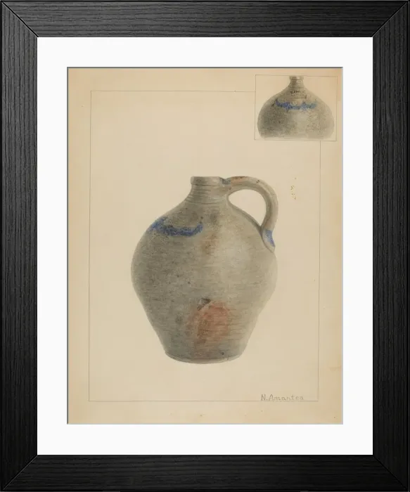 Framed Print : Jug, c. 1936. Creator: Nicholas Amantea Framed Print : Jug, c. 1936. Creator: Nicholas Amantea