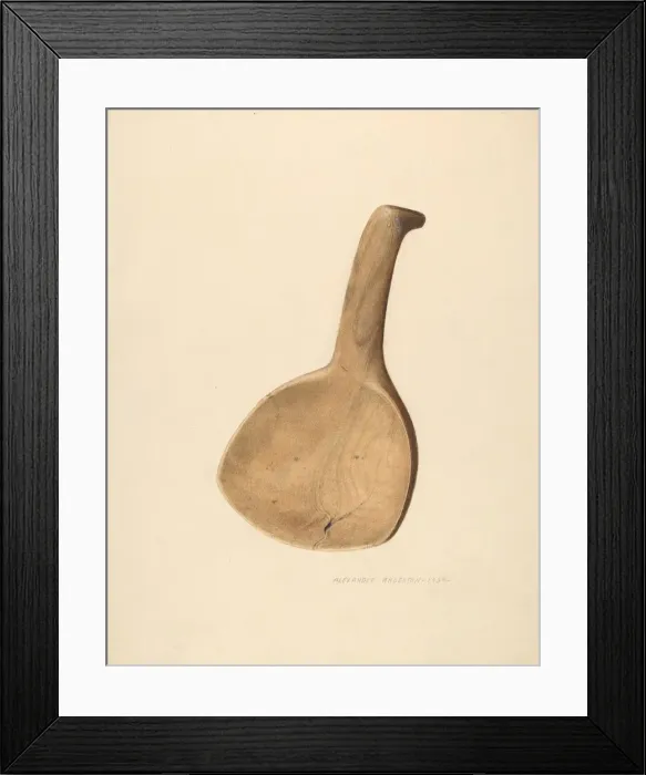 Framed Print : Butter Ladle, 1939. Creator: Alexander Anderson