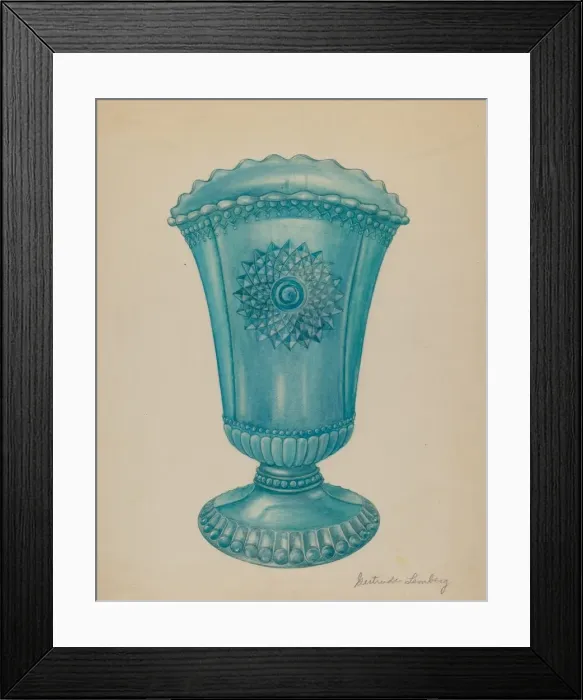 Framed Print : Vase, 1935 / 1942. Creator: Gertrude Lemberg Framed Print : Vase, 1935 / 1942. Creator: Gertrude Lemberg
