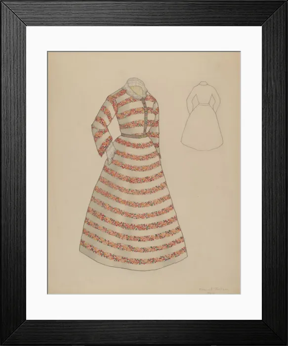 Framed Print : Dress, c. 1937. Creator: Frederick Jackson Framed Print : Dress, c. 1937. Creator: Frederick Jackson