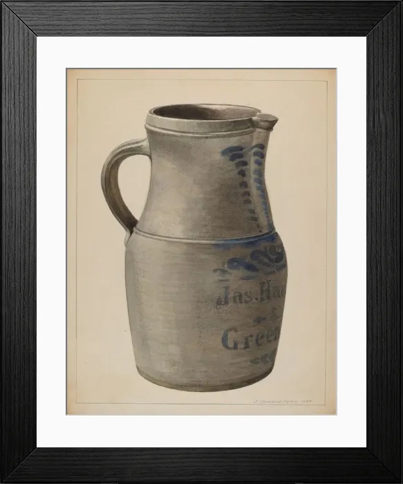 Framed Print : Batter Pitcher, c. 1937. Creator: J. Howard Iams Framed Print : Batter Pitcher, c. 1937. Creator: J. Howard Iams
