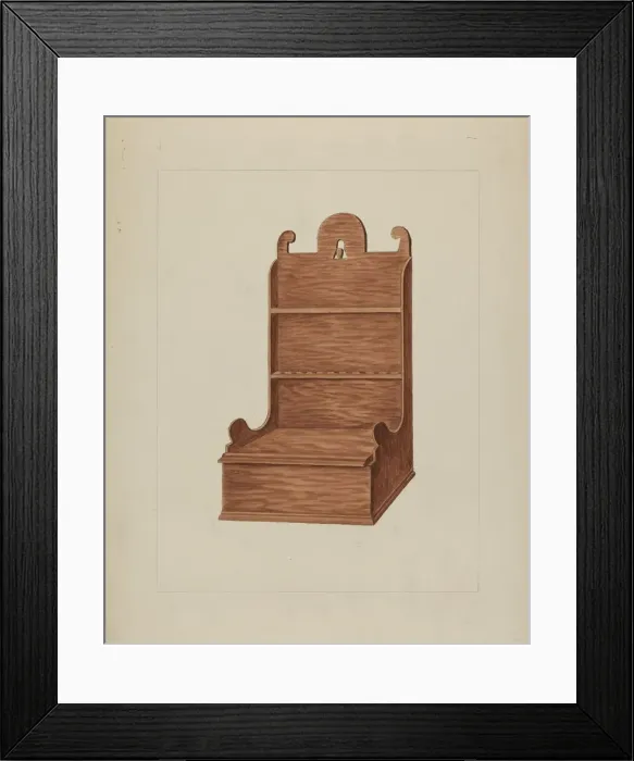 Framed Print : Spoon Rack, c. 1937. Creator: Frederick Jackson Framed Print : Spoon Rack, c. 1937. Creator: Frederick Jackson