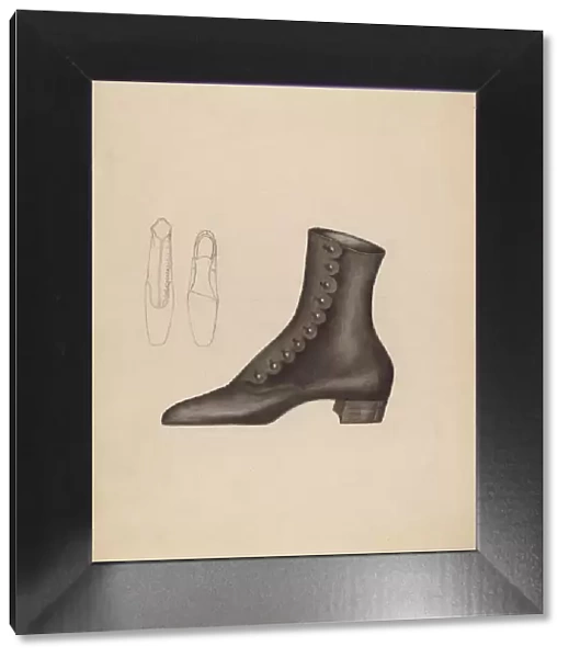 Womans Shoe, c. 1937. Creator: Charles Garjian