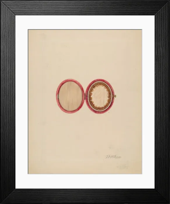 Framed Print : Miniature Case, c. 1937. Creator: Thomas Holloway Framed Print : Miniature Case, c. 1937. Creator: Thomas Holloway