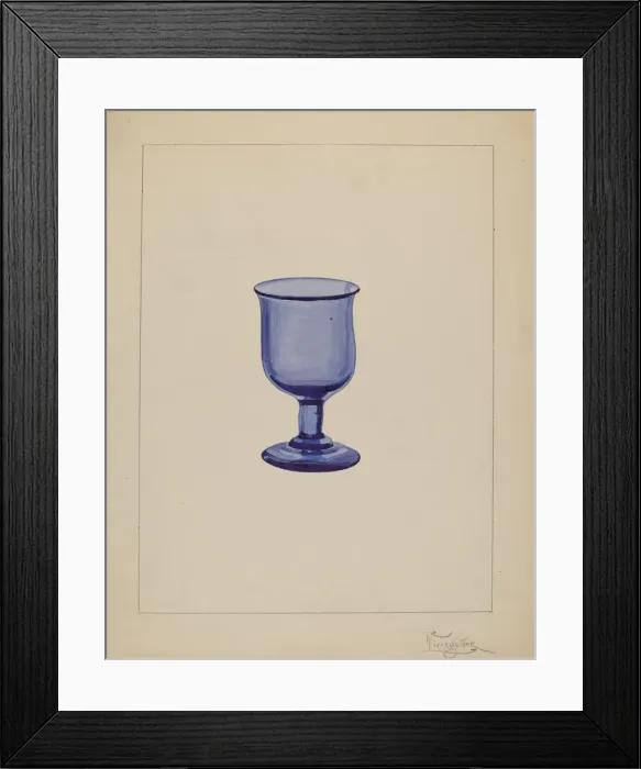 Framed Print : Wine Glass, c. 1937. Creator: Rolland Livingstone Framed Print : Wine Glass, c. 1937. Creator: Rolland Livingstone