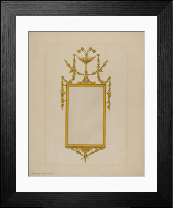 Framed Print : Mirror, c. 1937. Creator: Arthur Johnson Framed Print : Mirror, c. 1937. Creator: Arthur Johnson