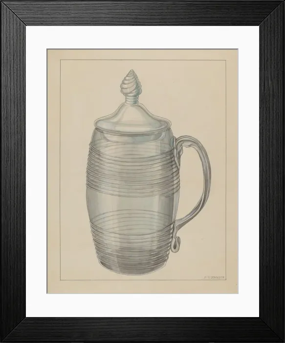 Framed Print : Covered Mug, c. 1936. Creator: Philip Johnson Framed Print : Covered Mug, c. 1936. Creator: Philip Johnson