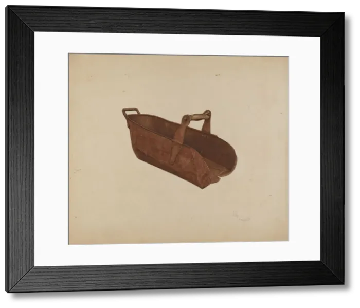 Framed Print : Grain Scoop, c. 1938. Creator: LeRoy Griffith Framed Print : Grain Scoop, c. 1938. Creator: LeRoy Griffith