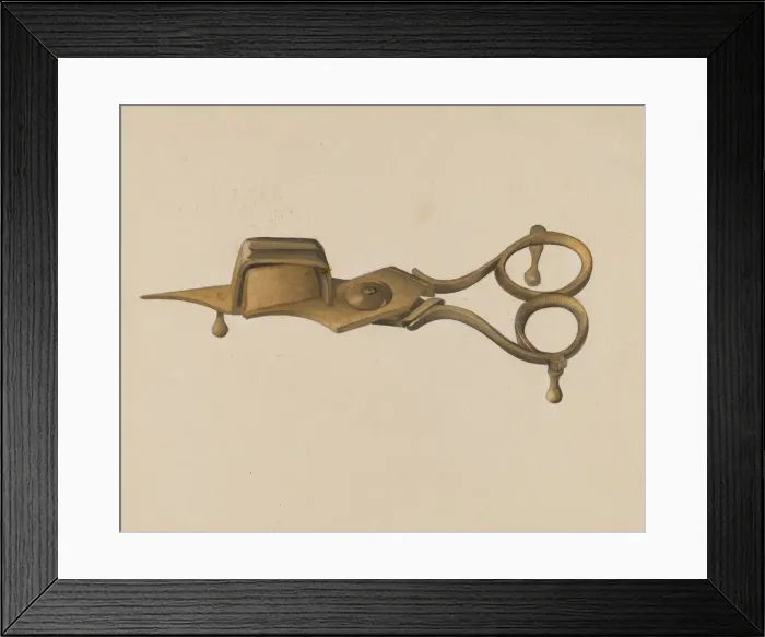 Framed Print : Wick Trimmer, c. 1936. Creator: Samuel O. Klein Framed Print : Wick Trimmer, c. 1936. Creator: Samuel O. Klein