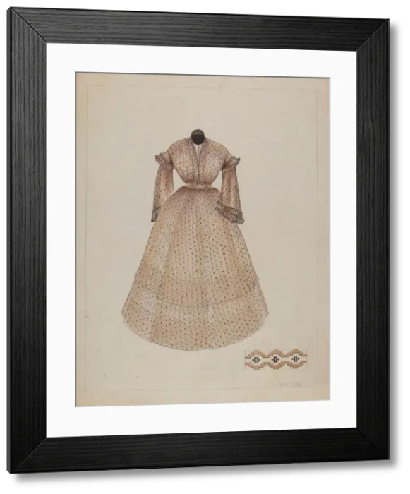 Framed Print : Dress, c. 1937. Creator: Edith Miller Framed Print : Dress, c. 1937. Creator: Edith Miller