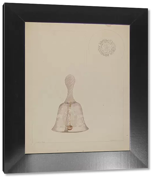 Glass Bell, c. 1936. Creator: Samuel O. Klein