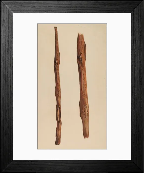 Framed Print : Walking Stick, c. 1937. Creator: Frank Gray Framed Print : Walking Stick, c. 1937. Creator: Frank Gray