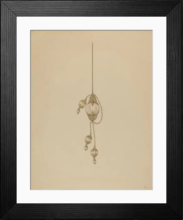 Framed Print : Hair Ornament, c. 1937. Creator: Melita Hofmann Framed Print : Hair Ornament, c. 1937. Creator: Melita Hofmann