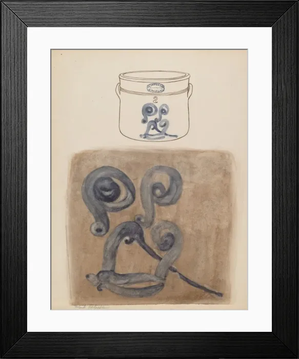 Framed Print : Crock, c. 1937 / 1938. Creator: George Loughridge Framed Print : Crock, c. 1937 / 1938. Creator: George Loughridge