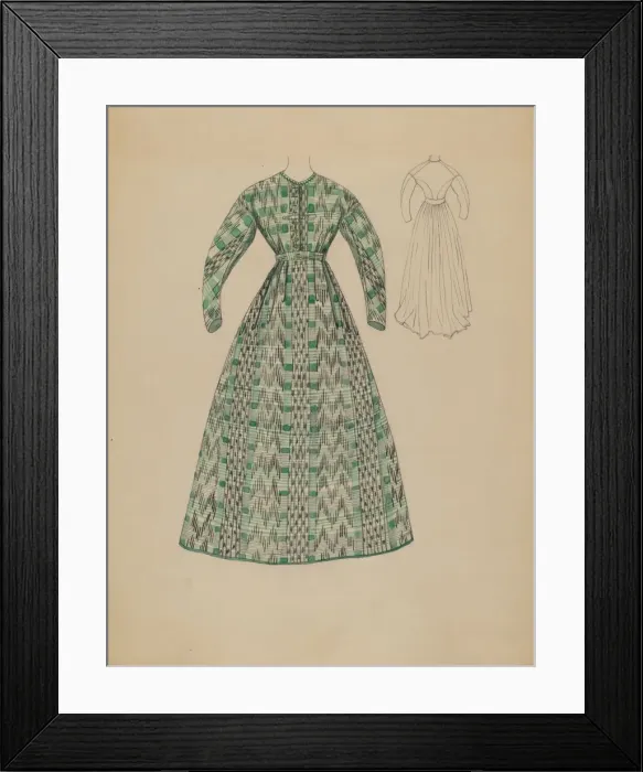 Framed Print : Dress, c. 1936. Creator: Rosalia Lane Framed Print : Dress, c. 1936. Creator: Rosalia Lane